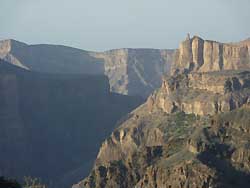 Ausblick vom Sahab Hotel, Djebel Akhdar, Oman