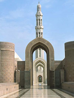 Sultan Qaboos Grand Mosque in Muscat, Oman