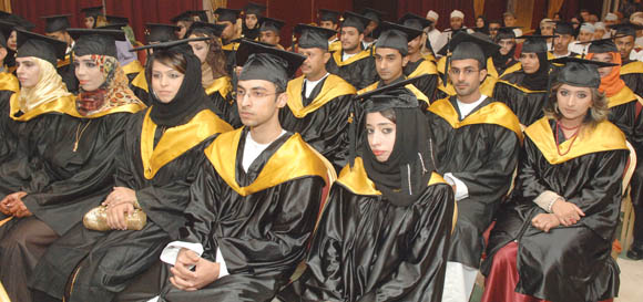 Graduates of the Sultan Qaboos University in Muscat, Oman