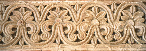 carved ornament on an Omani door