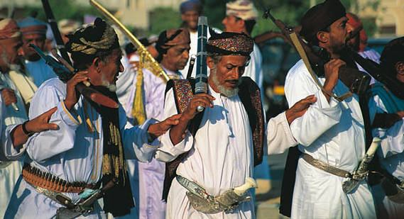 traditionally dressed men